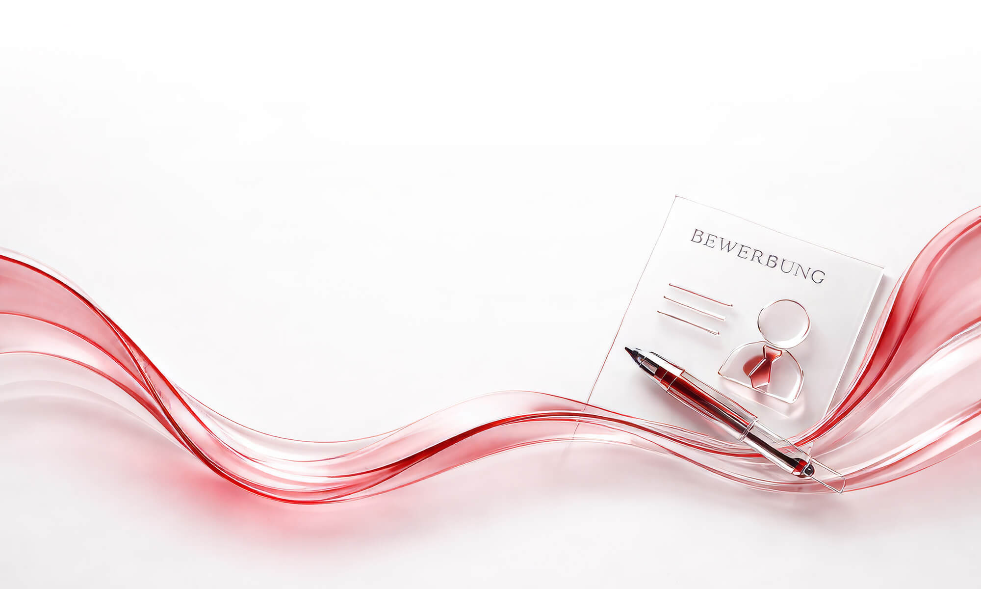 Hintergrund Bild für Bewerbung, Rotes Glas Design